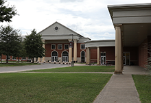  The back entrance and parking of Franklin High School.